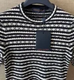 Louis Vuitton 2025SS Spring/Summer Collection 🖤 Must-Have "Spicy Girl" Top - Striped Shell Jacquard Knit Cardigan & Tee - Image 12