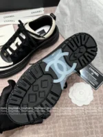 Chanel 2025B Fall/Winter Collection 🔎 Classic Quilted Panda 🐼 Black & White Color-Block Platform Sneakers 👟 - Chunky Lift Sole - Image 30