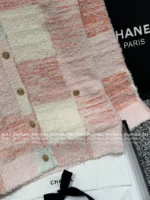 Chanel 25M Early Fall Collection 🌈 Macaron Color-Block Vest - Terry Fabric Hooded Sleeveless Top & V-Cardigan - Image 25
