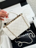 Chanel 2025S Sakura Pink Collection 🌸 Trendy CC Chain Bag - Heavy Crystal Letter Logo & Handle ⛓️ - Image 38