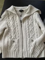 Chanel 2024N Coco Neige Ski Collection 🆕 Jacquard Logo Cardigan - Zip-Front Knit Jacket with Artisanal Crochet - Image 33