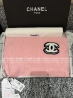 Chanel 25B Fall/Winter Collection ❄️ Towel-Embroidered Logo Set - 100% Kashmir Cashmere Scarf/Beanie/Gloves - Image 43