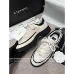 Chanel 2025B Fall/Winter Collection 🔎 Classic Quilted Panda 🐼 Black & White Color-Block Platform Sneakers 👟 - Chunky Lift Sole - Image 25