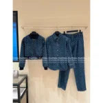 Louis Vuittion 2025SS Early Fall Collection 💙 Signature Print Logo + Heavy Enzyme-Wash Denim — Shirt Jacket/Relaxed Jeans 👖 - Image 8