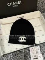 Chanel 25B Fall/Winter Collection ❄️ Towel-Embroidered Logo Set - 100% Kashmir Cashmere Scarf/Beanie/Gloves - Image 38