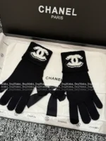 Chanel 25B Fall/Winter Collection ❄️ Towel-Embroidered Logo Set - 100% Kashmir Cashmere Scarf/Beanie/Gloves - Image 35