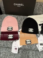 Chanel 25B Fall/Winter Collection ❄️ Towel-Embroidered Logo Set - 100% Kashmir Cashmere Scarf/Beanie/Gloves - Image 32