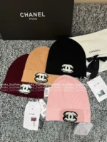 Chanel 25B Fall/Winter Collection ❄️ Towel-Embroidered Logo Set - 100% Kashmir Cashmere Scarf/Beanie/Gloves - Image 29