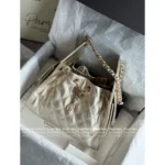 Chanel New Colorway❗️In Stock - 25C Early Spring Runway Collection / Runway Hobo Chain⛓️ Bag & Bucket Tote - Heavyweight Imported Full-Grain Leather