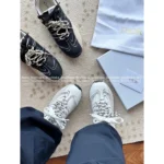 Dior 2025 Spring/Summer Collection 👟 Runway Sketch Doodle Sneakers - Cortina-Inspired Athletic Shoes