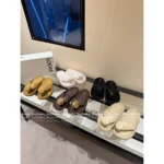 Loewe 2025/Foam Pebble Collection 🐻 Cloud Comfort Slides - Metallic Accent Platform Flip-Flops