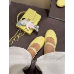 Chanel 25N Early Spring Runway Collection 🌈 Pastel Mary Janes - Colorful Candy Doll Shoes w/ Glossy Imported Leather 🍬