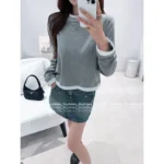 Prada 2025 New Collection 🩶 100% Comfort Oversized Hoodie - Grey Tone Layering w/ Inverted Triangle Logo - Image 9