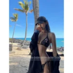 CHROME HEARTS 2025SS Spring/Summer Collection 💗 "Spicy Girl Must-Have" - Genuine Leather Cross Logo Bikini Set 👙