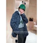 Louis Vuitton 2025 Early Fall Collection 🆕 Wang Hedi Inspired Denim Jacket - Printed Jacquard Logo w/ Fringe Embroidery & Zip-Up Hood