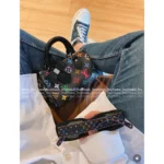 Louis Vuitton Hot Seller! 🔥 2025 Spring/Summer New Arrival - Tri-Color Print 🌈 Color-Block Narrow Square Sunglasses - UV Protection & Face-Slimming Effect with Gift Box