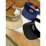 miumiu 2025 Spring/Summer Collection 🎩 Versatile Breezy Sun Hat - Adjustable Drawstring Open-Crown Design
