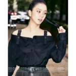 Dior 2025 Early Spring Collection ⭐️ Bee Embroidered Logo White Shirt - Off-Shoulder Straps & Relaxed Fit Blouse