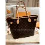 Louis Vuitton Classic & Versatile Neverfull Tote 🔥 LV Monogram Canvas with Coated Trim & Textile Lining - Hand/Shoulder Carry Shopping Bag