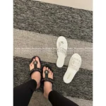 Chanel Vintage Style - Unique Design! ❗ 2025 Spring/Summer Must-Have Series - Metal Chain ⛓️ Logo Sandals / Women's Slides