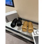Loewe 2025 Foam Pebble Slides 🐻 Cloud Comfort Platform Sandals - Metallic Accents & Arch Support