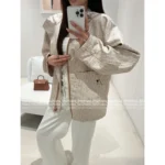 Dior 2025 Early Spring Collection ⭐️ Classic Jacquard Logo Set - Biscuit Color Windbreaker/Vest/Skirt