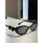 Chanel 25B Detachable Leather Bow Glasses 🎀 Round Frame Cat-Eye Sunglasses - Celebrity Inspired 🕶️ - Image 18
