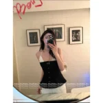 Chanel 2025S Spring/Summer Runway Collection 🖤 Corset Top with 3D Floral Appliqué - Black & White Color-Block Bustier (Slimming Silhouette) - Image 18