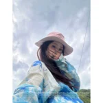 miumiu 2025 Spring/Summer Collection 🎩 Embroidered Letter Logo Fisherman Hat - Western Style Wide Brim for Sun Protection & Face Slimming - Image 9