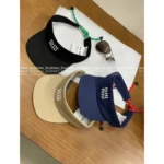 miumiu 2025 Spring/Summer Collection 🎩 Versatile Breezy Sun Hat - Adjustable Drawstring Open-Crown Design - Image 9