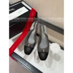 Chanel 2025P Early Spring Collection 🆕 Classic Color-Block Round-Toe Pumps - Crystal Logo & Chunky Heel (Full-Grain Calfskin Lambskin Lining) - Image 13