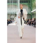 Chanel 2025C Runway Collection 🤍 "Rich Girl" Heirloom Cape - Heavyweight 100% Mulberry Silk w/ Dramatic Bow