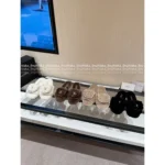 Chanel 25B Fall/Winter Collection 🐑 Backpack Buckle Slides - Shearling Loafers with Metal Logo - Image 7