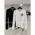 CHROME HEARTS 2025 Early Fall Collection  Back Print Flag Tee - Ribbed Long Sleeve Cotton Shirt - Image 14