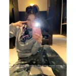 CHROME HEARTS 2025 SS Early Fall Full Collection Grey Print Logo Set - Cross Design Hoodie/Pullover/Shorts/Pants - Image 7