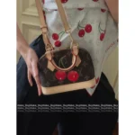 2025 Collaboration TM Nano Alma Collection 🍒 Cherry Print Leather Handbag - Full Series of Mini Totes 👜 - Image 2