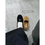 Chanel 2025 Fall/Winter Collection 🍂 "Relaxed Autumn Vibes" - Imported Suede Logo Shearling Loafers (Multiple Colors) - Image 9