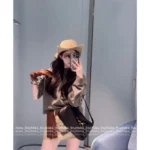 miumiu 2025 Spring/Summer Collection 🎩 Embroidered Letter Logo Fisherman Hat - Western Style Wide Brim for Sun Protection & Face Slimming - Image 8