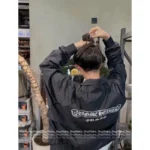 CHROME HEARTS Personal Keep - London Exclusive 🔎 CHROME HEARTS 2025 Spring/Summer Tech Jacket - Waterproof & Breathable with Sanskrit Back PrintSunscreen jacket💲113 - Image 13