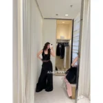 Chanel Dust Bag Packaging 🤍 25S Spring/Summer Runway Collection - Heavy Crystal Feather Fringe Vest (with Silk Blend) - Sleeveless Knit Top for Women (Soft & Non-Irritating) - Image 9