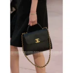 Chanel Hot Selling & Hard to Get 🔎 25SS Spring/Summer Runway Briefcase 💼 - Calfskin Crossbody Bag w/ Metal Chain ⛓️ - Image 7