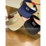 miumiu 2025 Spring/Summer Collection 🎩 Versatile Breezy Sun Hat - Adjustable Drawstring Open-Crown Design - Image 5