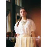 Chanel Dust Bag Packaging 🤍 2025S Early Spring Collection - "French Court Style" Vintage Crochet Lace Bubble Sleeve Blouse - Image 8