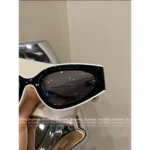 Chanel 2025S Spring/Summer Collection 🕶️ Black & White Contrast Cat-Eye Sunglasses - Gift Box Packaging - Image 12
