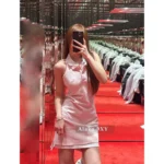 ALEXANDERWANG 2025 Spring/Summer Collection 🌸 Casual Athletic "Rich Girl" Dress - Embroidered Logo & Layered False Two-Piece Sleeveless Design - Image 12