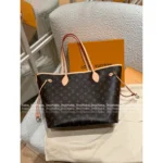 Louis Vuitton Classic & Versatile Neverfull Tote 🔥 LV Monogram Canvas with Coated Trim & Textile Lining - Hand/Shoulder Carry Shopping Bag - Image 10