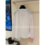Chanel 25B Early Fall Collection 🎀 Rhinestone Logo Layered Tee - Mock Two-Layer Cotton Long Sleeve - Image 14