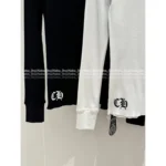 CHROME HEARTS 2025 Early Fall Collection  Back Print Flag Tee - Ribbed Long Sleeve Cotton Shirt - Image 13