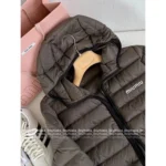 miumiu 2025SS FW Hooded Down Coat 🐻 Ultra-Light 90% White Goose Fill Jacket with Letter Logo - Image 10