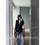 Chanel 25 New Collection 🔛 Four-Pocket Bathrobe-Style 100% Imported Cashmere Knit Cardigan for Women - Image 11